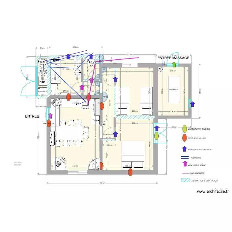 TRAVAUX MAISON . Plan de 