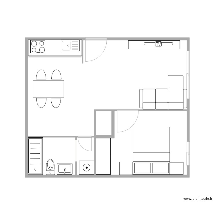 01842. Plan de 0 pièce et 0 m2