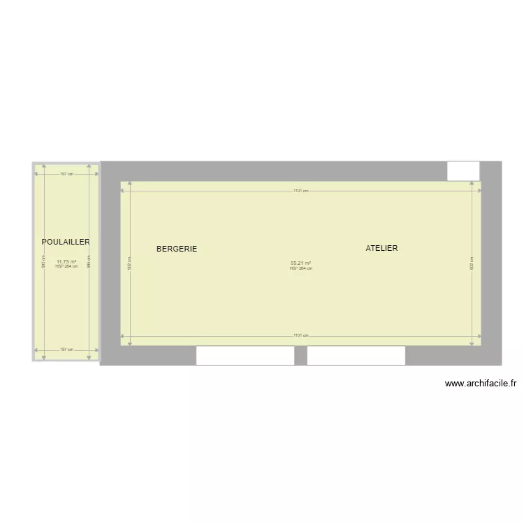 BERGERIE BOISMEUR. Plan de 