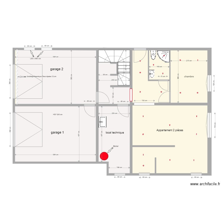 Villa Bercher Rez inférieur. Plan de 0 pièce et 0 m2