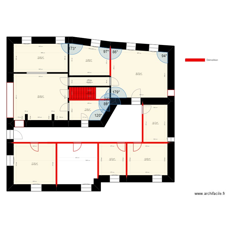 ESTORGE Démolition. Plan de 0 pièce et 0 m2