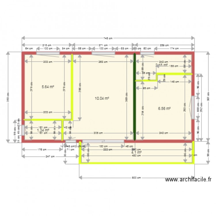 ODILE. Plan de 0 pièce et 0 m2