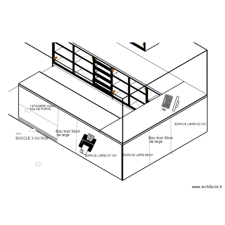 COMPTOIR LA LOUVIERE. Plan de 0 pièce et 0 m2