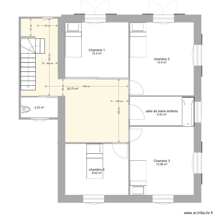 Maison Alfort variante sab. Plan de 0 pièce et 0 m2