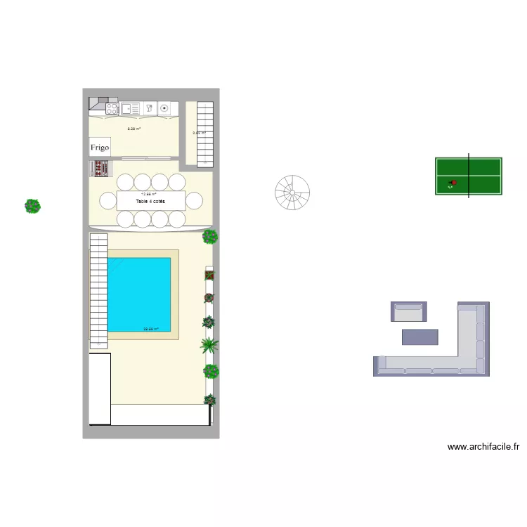 TERRASSE TOIT21. Plan de TERRASSE TOIT21. Plan de