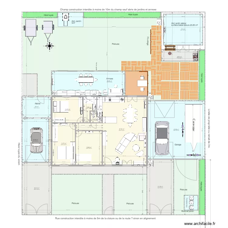 Saint andr&eacute; 21 janvier. Plan de 