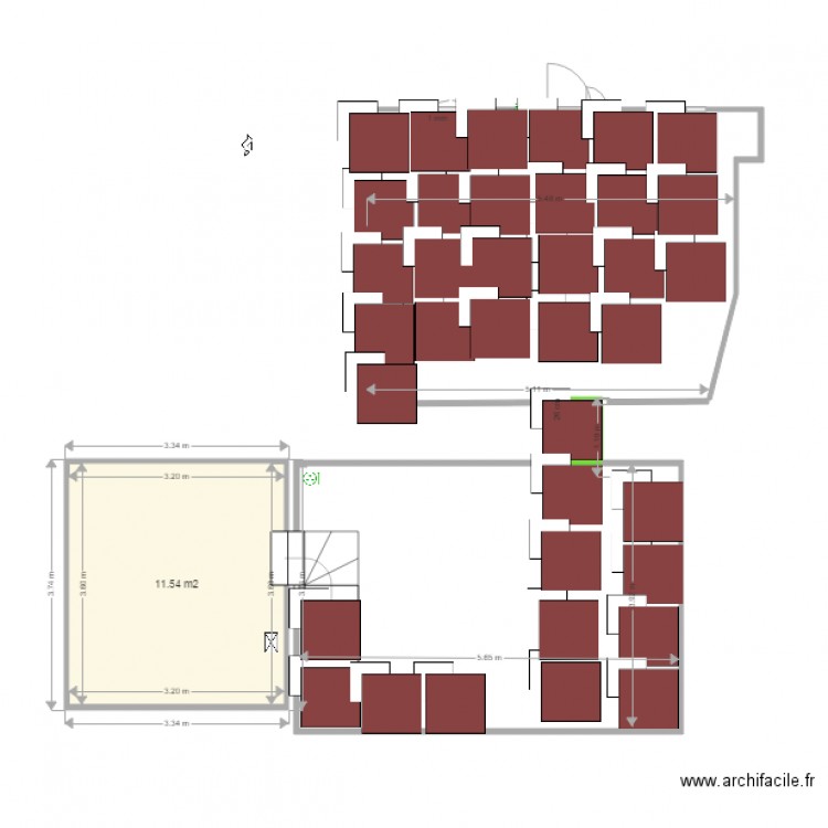 Plan Général Chappe et Carrelage. Plan de 0 pièce et 0 m2
