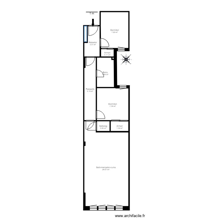 C ALZINARET N 16 5 B ANDORRA LA VELLA. Plan de 0 pièce et 0 m2