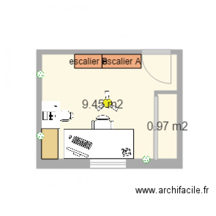 bureau mimi 3. Plan de 0 pièce et 0 m2