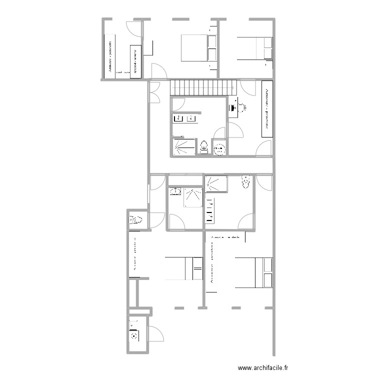 carlos phase 2. Plan de 6 pièces et 21 m2