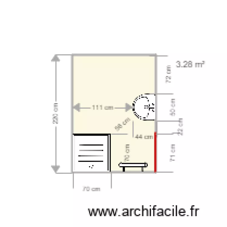 PLAN 1 Vue dessus . Plan de 