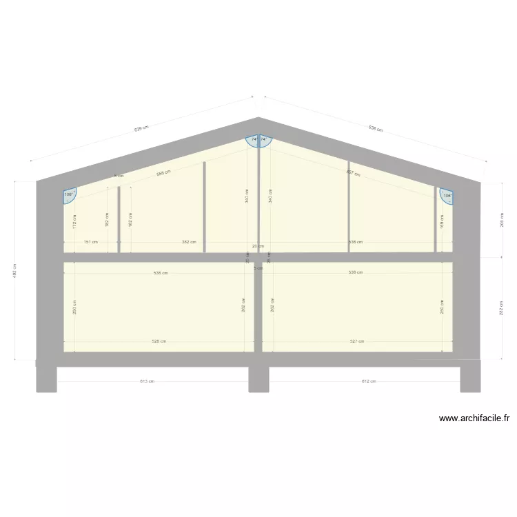bergerie pignon 1. Plan de 