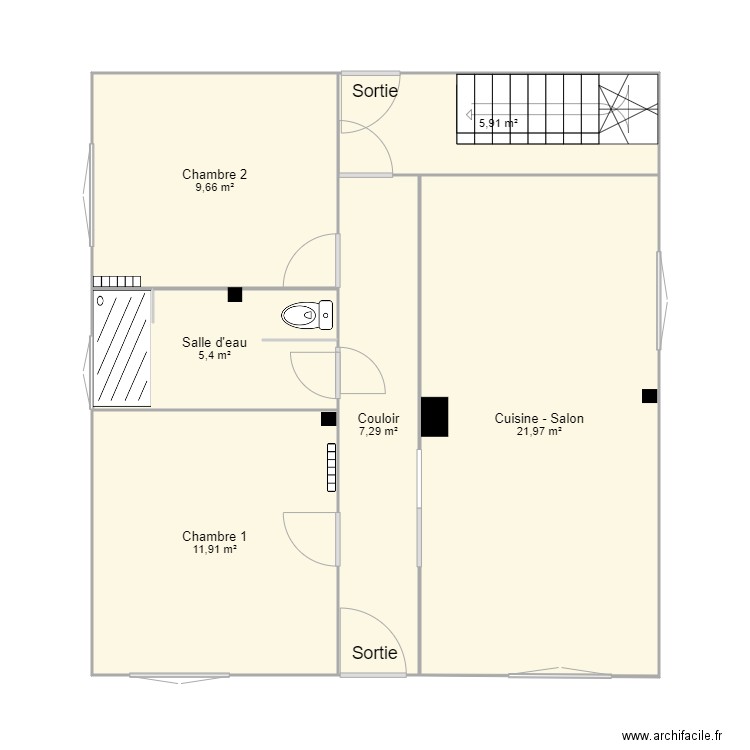 Plan Joli Paillé RDC. Plan de 0 pièce et 0 m2