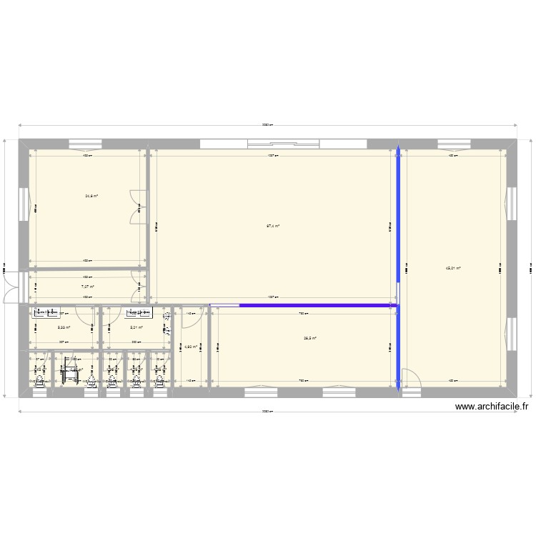 Réfectoire Version côtée. Plan de 0 pièce et 0 m2