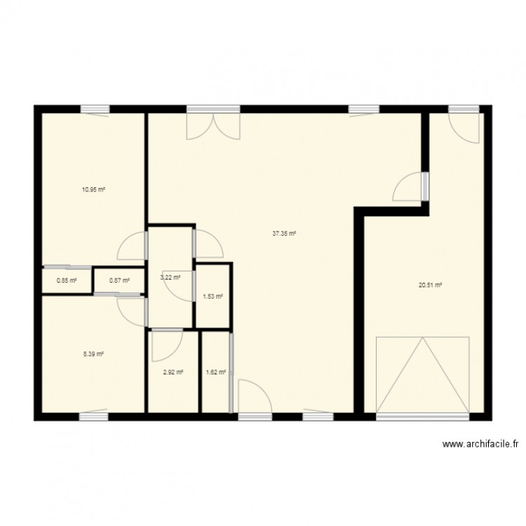 Grosbreuil T3 65M2. Plan de 0 pièce et 0 m2