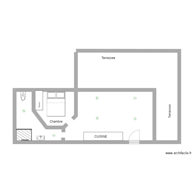 Sous sol - Maison Tampon. Plan de 0 pièce et 0 m2