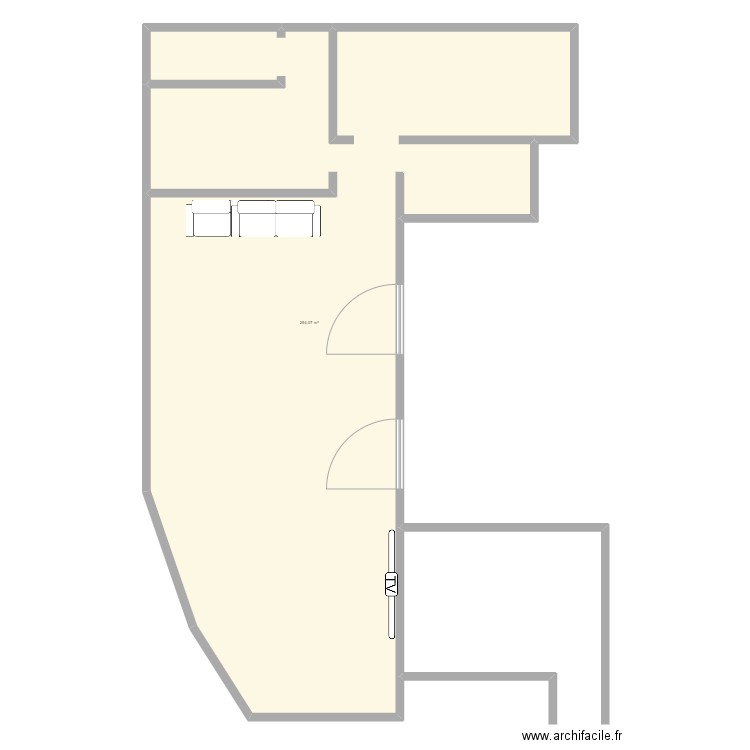 Maison. Plan de 1 pièce et 254 m2