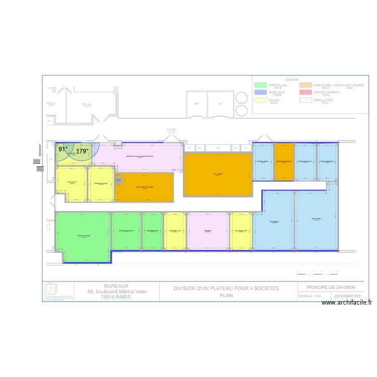 VALIN V7. Plan de 19 pièces et 397 m2