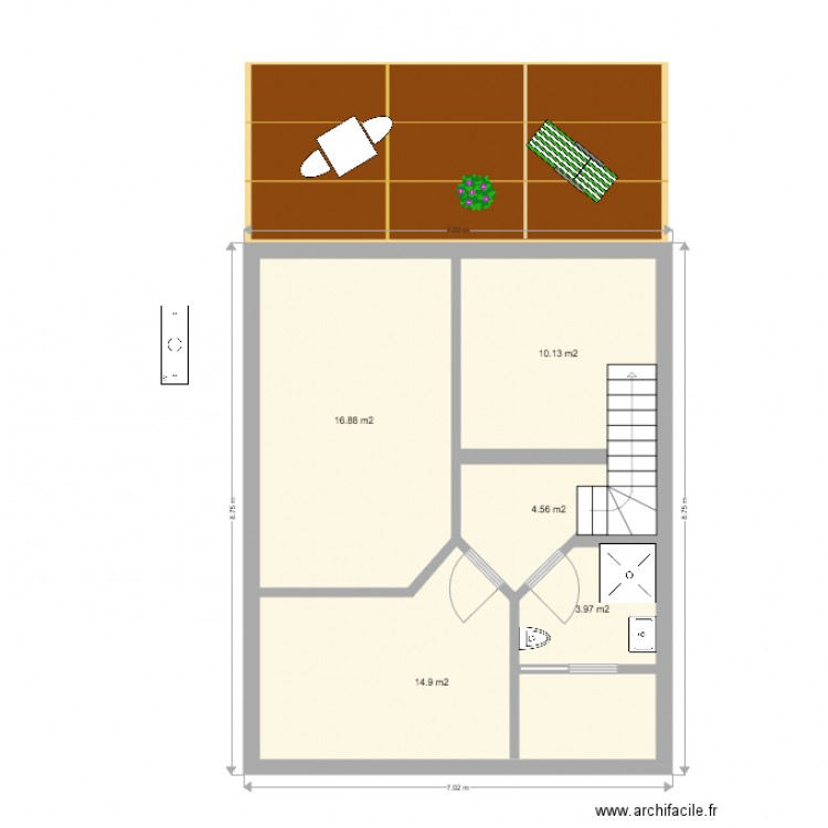 préfab rdc individuel 01. Plan de 0 pièce et 0 m2