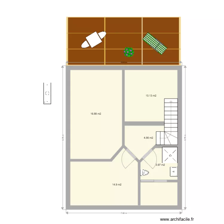 pr&eacute;fab rdc individuel 01. Plan de 