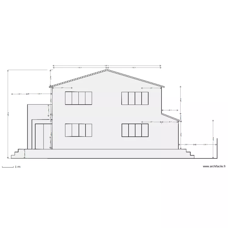 FACADE GAUCHE 30 LOT PORTE VERTE. Plan de FACADE GAUCHE 30 LOT PORTE VERTE. Plan de
