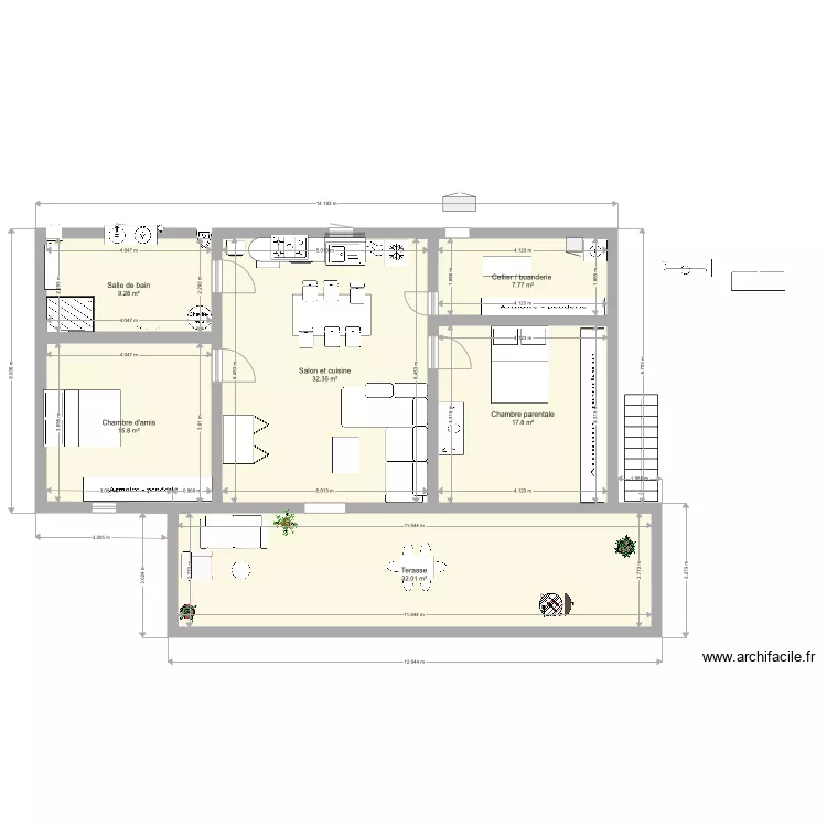 MAISON LASCOURS 1. Plan de MAISON LASCOURS 1. Plan de