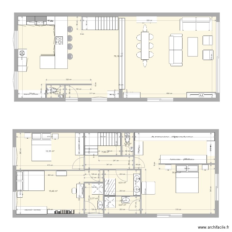 Maison Roissys 2. Plan de 10 pièces et 156 m2