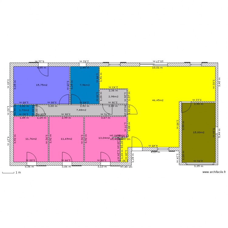 PROJET FINAL. Plan de 0 pièce et 0 m2