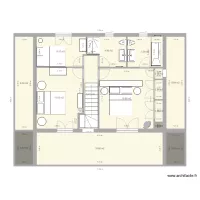 Plan chalet &eacute;tage 