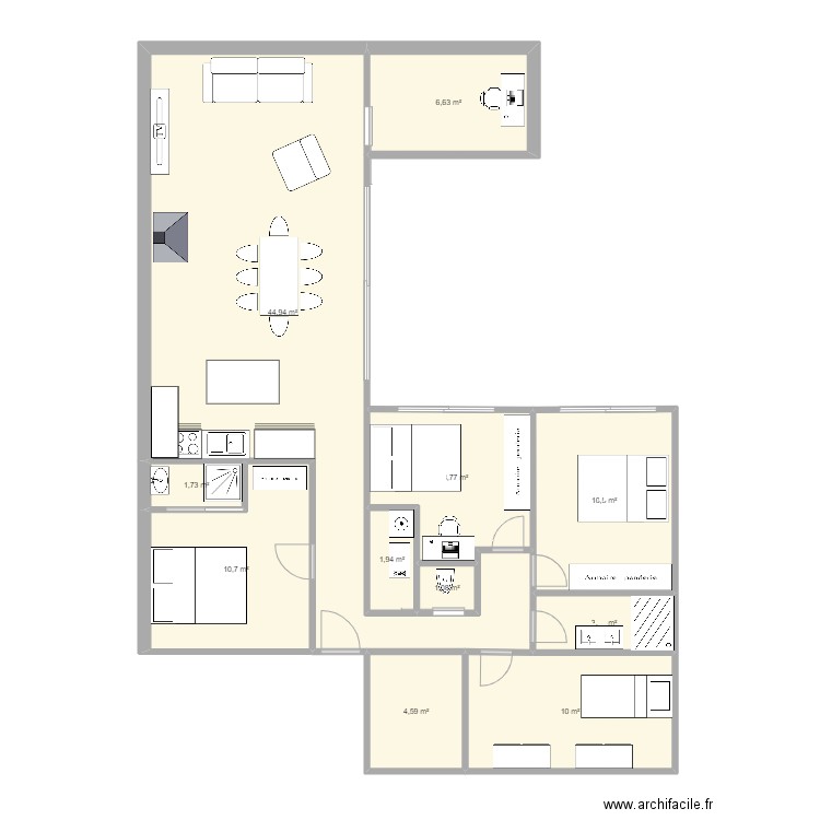 New 2. Plan de 11 pièces et 104 m2