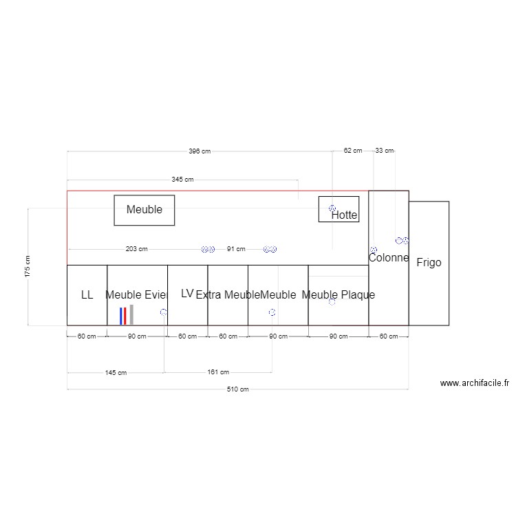 Cuisine_RDC_Implantation_Modif. Plan de 0 pièce et 0 m2