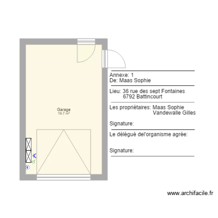 Garage. Plan de Garage. Plan de