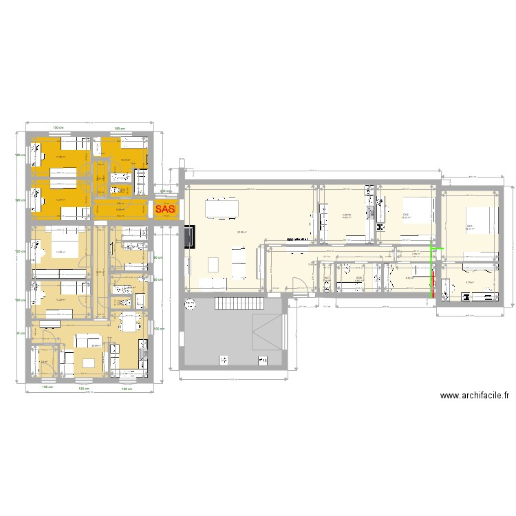 projet finalisé futur. Plan de 0 pièce et 0 m2