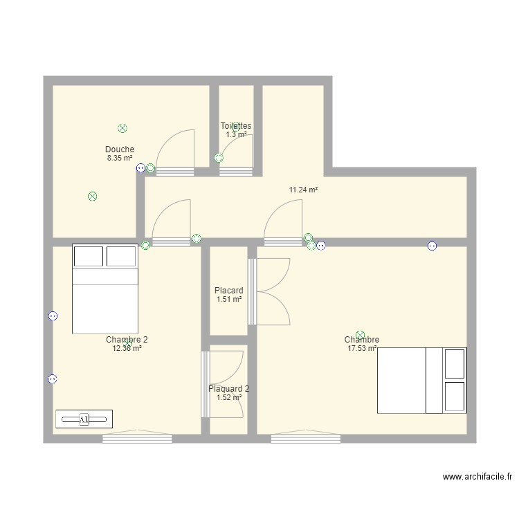 Appartement GP V2. Plan de 0 pièce et 0 m2