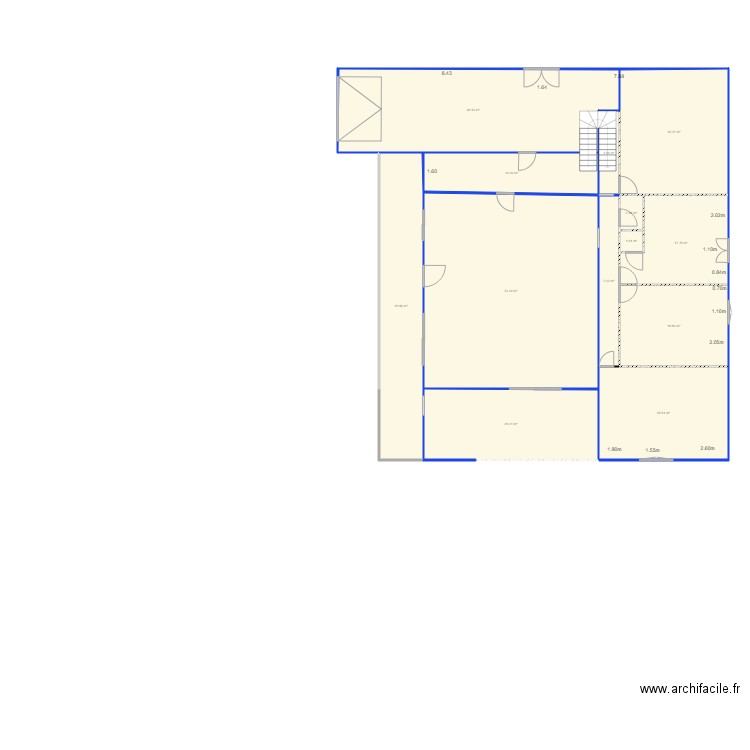 chambre fred. Plan de 13 pièces et 297 m2