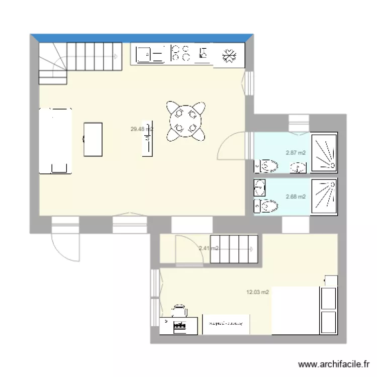 Hunyadi ter 5m de haut AMENAGEMENT. Plan de 