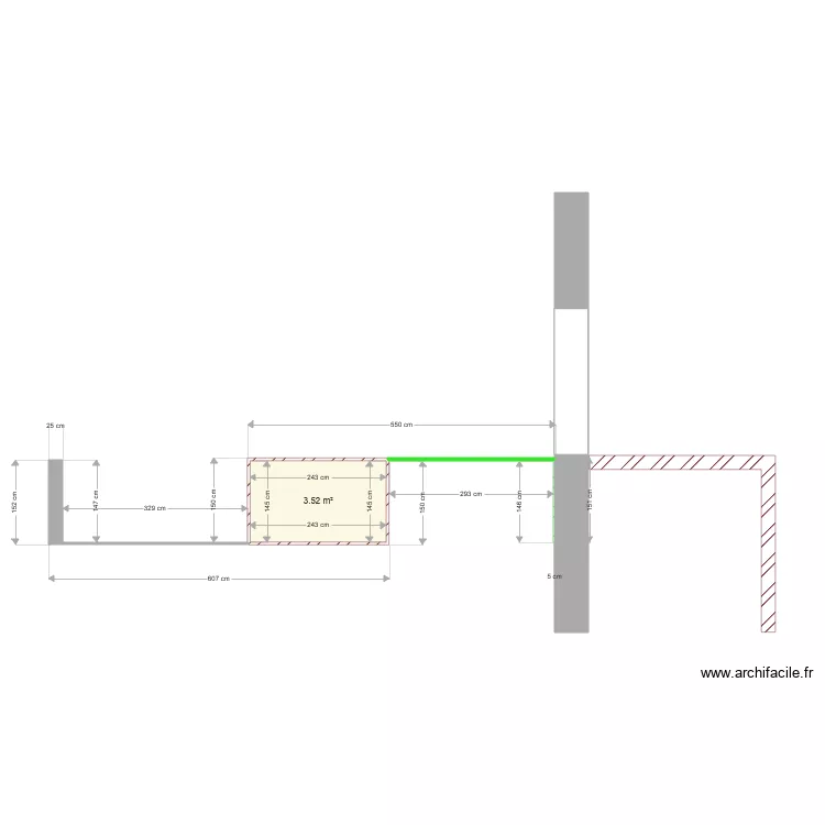 COUPE GARAGE COTE DROIT INTERIEUR 2. Plan de 