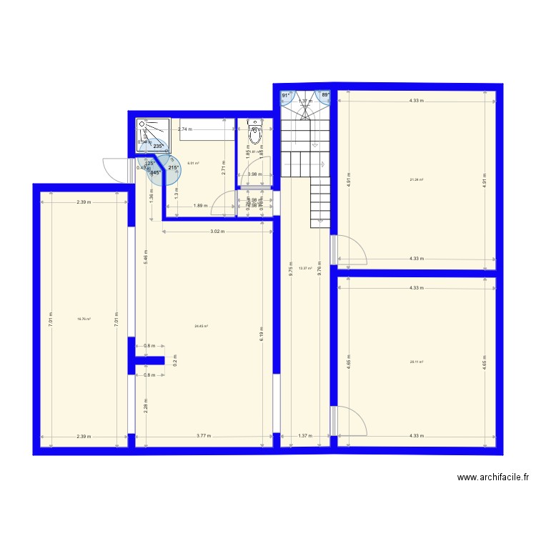 Appart Christine modifié. Plan de 0 pièce et 0 m2