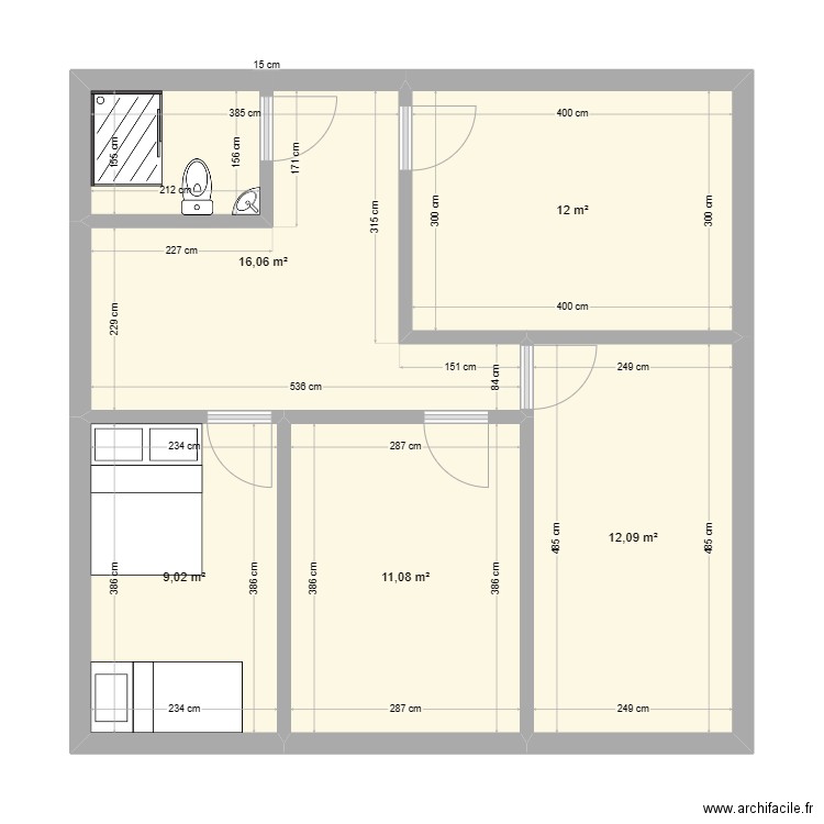 etage maison 1. Plan de 0 pièce et 0 m2