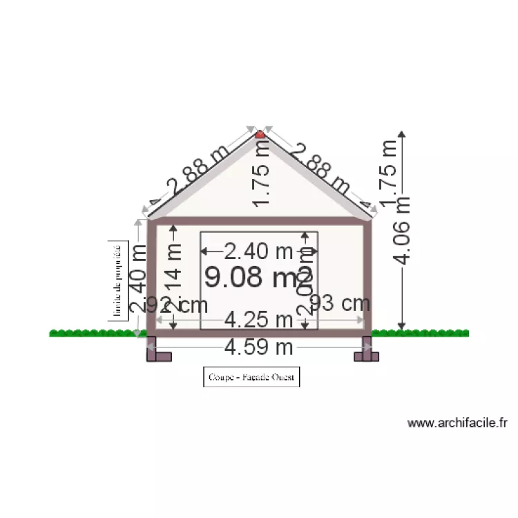 coupe ouest 850. Plan de coupe ouest 850. Plan de