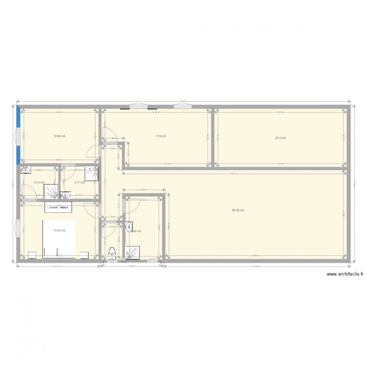 maison. Plan de 0 pièce et 0 m2