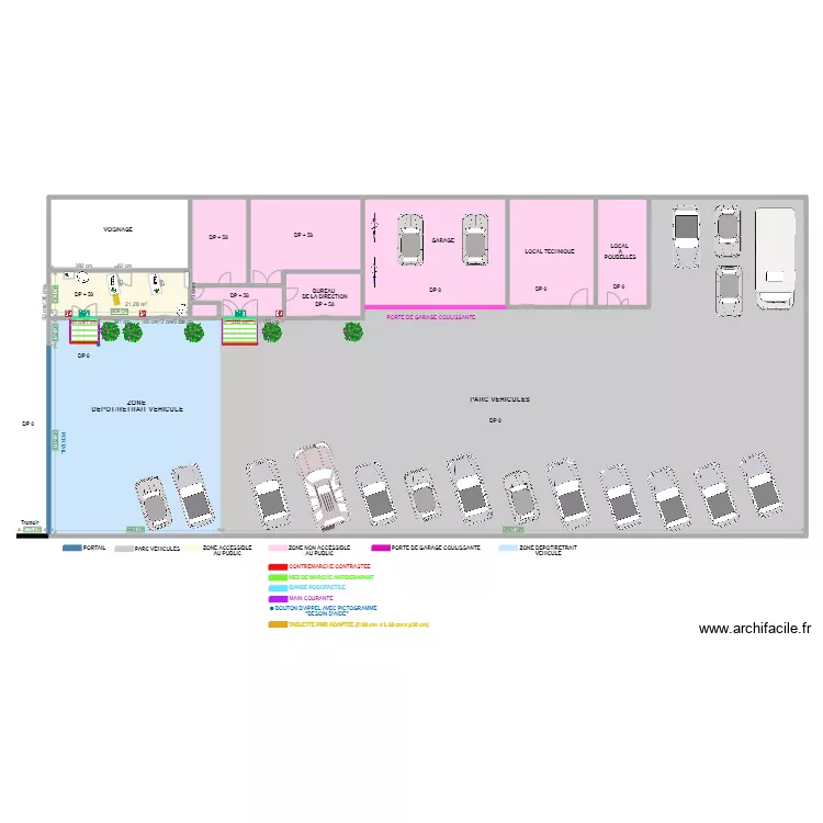 SOMELAC-HERTZ SAUMUR APRES TRAVAUX. Plan de 