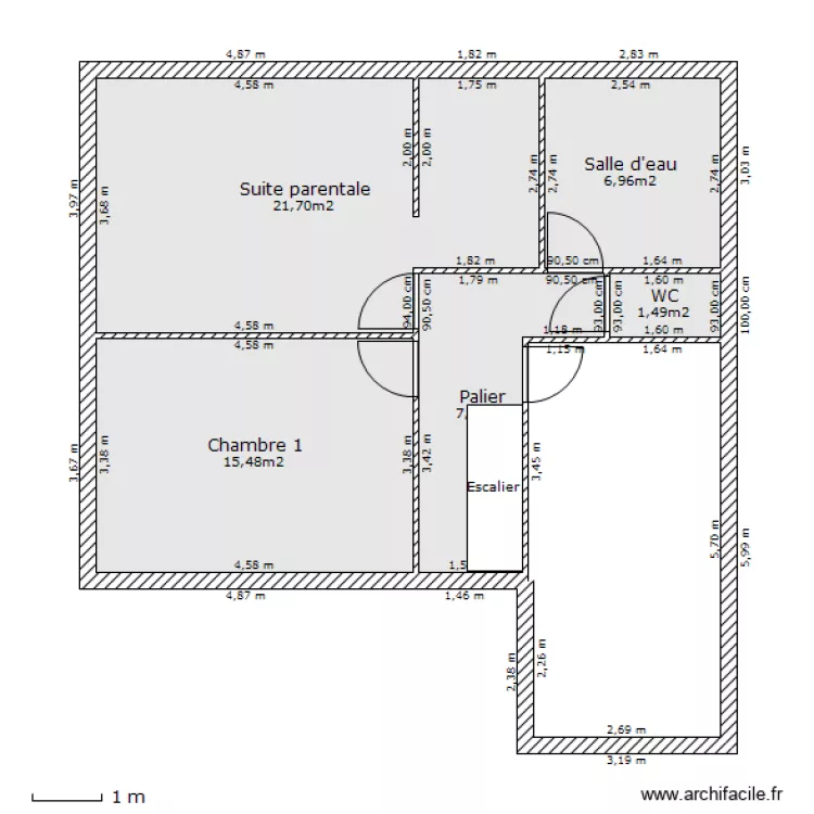 Maison 1er étage. Plan de Maison 1er étage. Plan de
