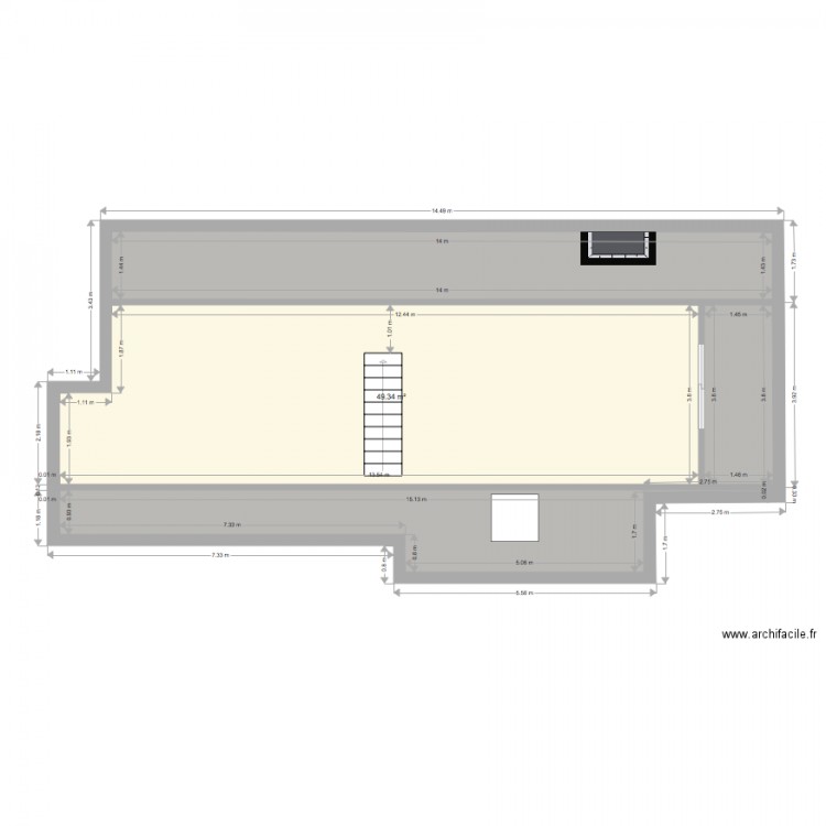 essai réduit 7carre. Plan de 0 pièce et 0 m2