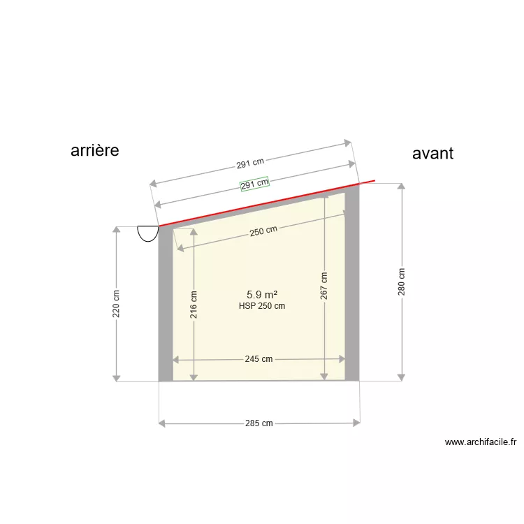 jardin profil. Plan de 