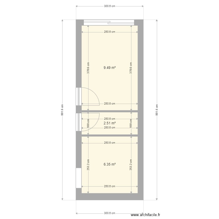 Agon chambre cuisine souhaitable. Plan de 0 pièce et 0 m2