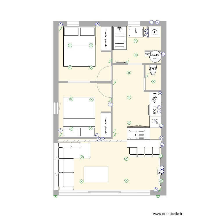 villa cap elec. Plan de 0 pièce et 0 m2