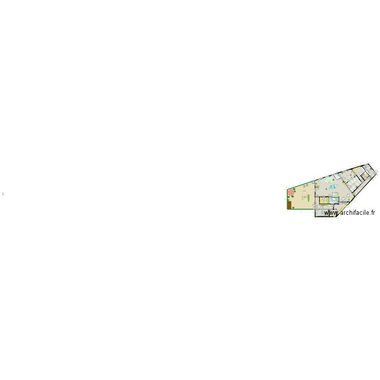 Micro-crèche Bernes + aménagement mobilier. Plan de 0 pièce et 0 m2