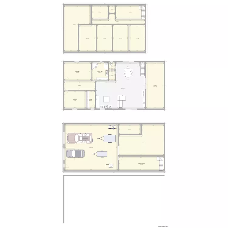projet construction. Plan de 