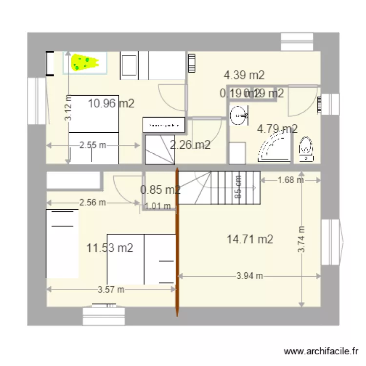 grange V21 1 er &eacute;tage 16 nov. Plan de 